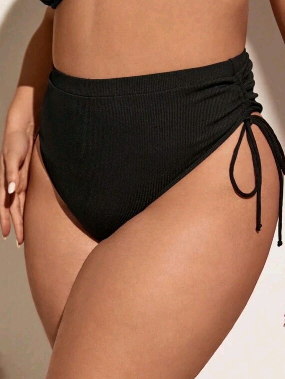 Shein Swim SXY Summer Beach Swim Bottom Size 12 Black